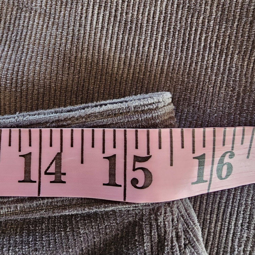 HUE Brand Women's Dark Gray Corduroy Pull On Jegging Pants size L - Picture 13 of 14